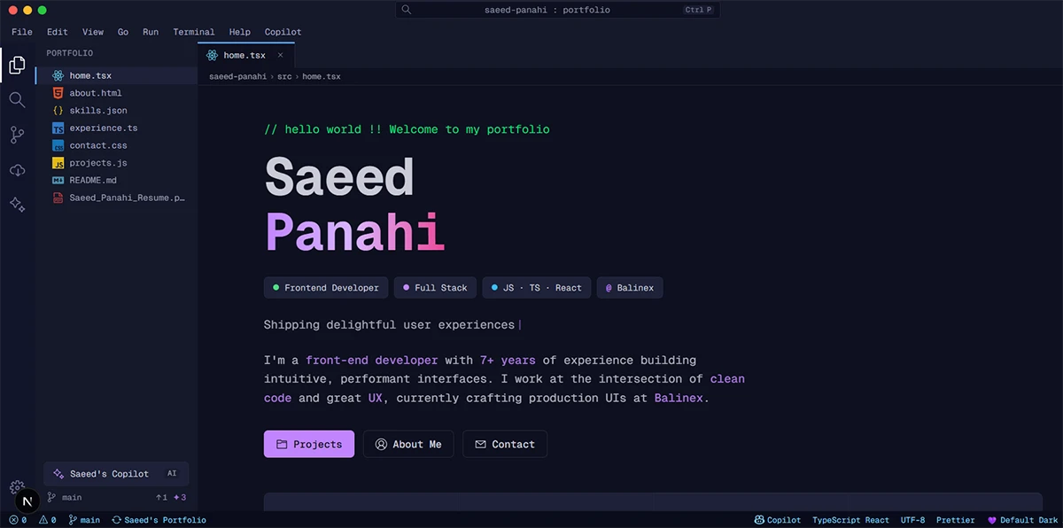 Saeed Panahi — Senior Software Engineer